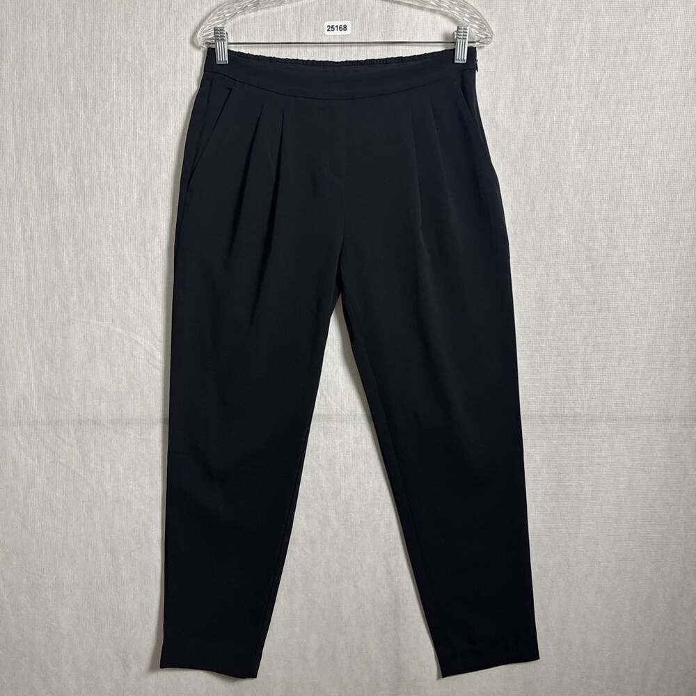 Ministry Of Supply Women's Size 4 Black Polyester Side Zip Swift Drape Pants